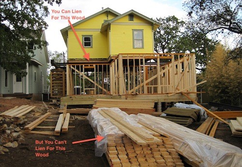 Lumber That Can Be Liened verus Lumber That Can't Be Liened Lumber That Can Be Liened verus Lumber That Can't Be Liened